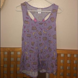 Lavender Pusheen Tank Top